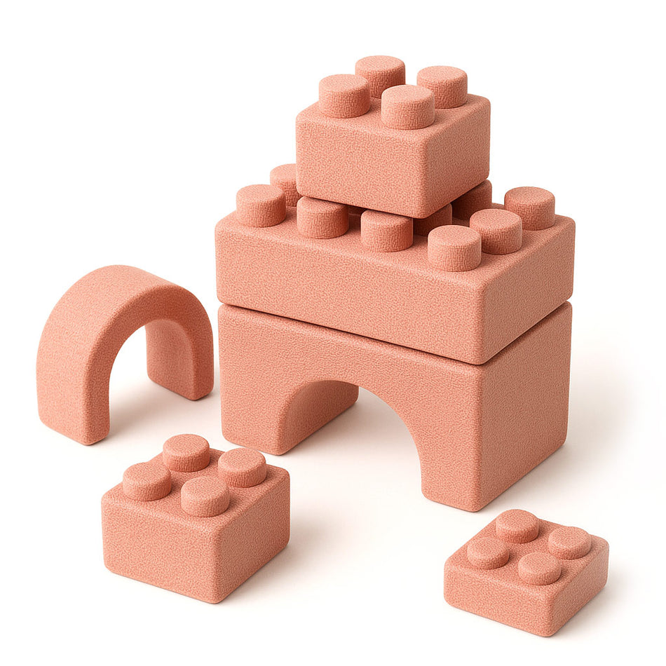 Interactive Wooden Toy Block Set With Safety Features