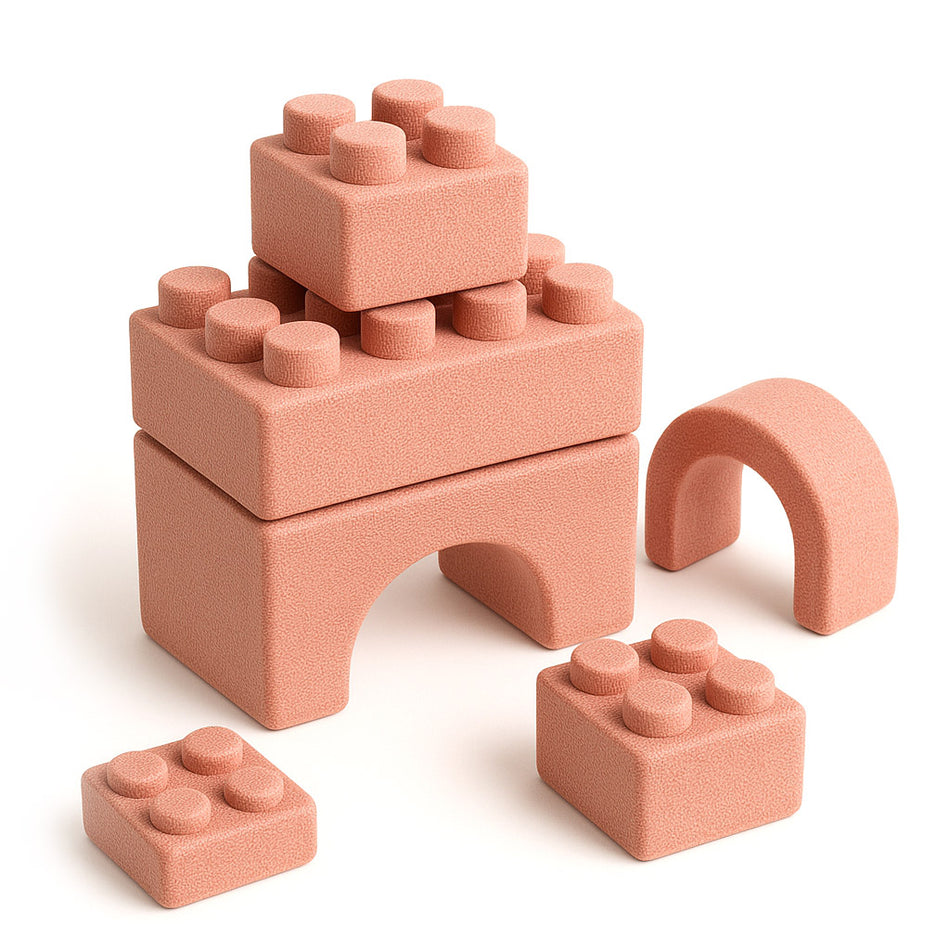 Interactive Wooden Toy Block Set With Safety Features