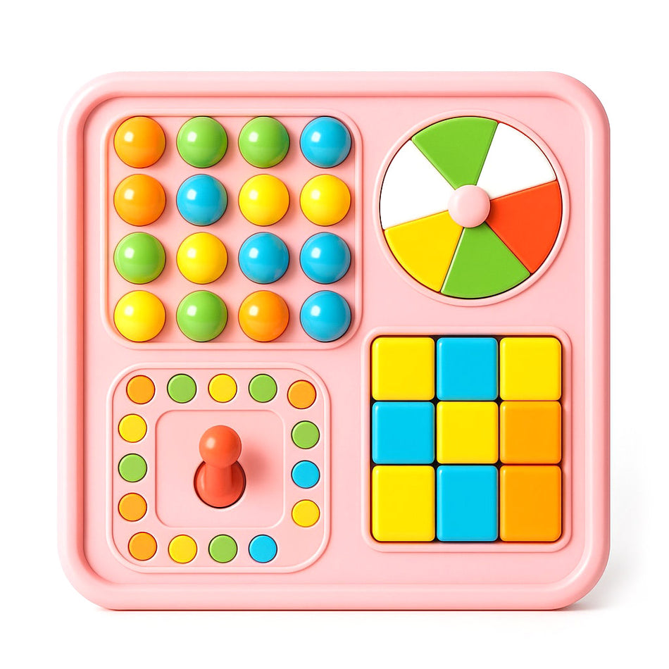 Educational Family Board Game With Animal Designs