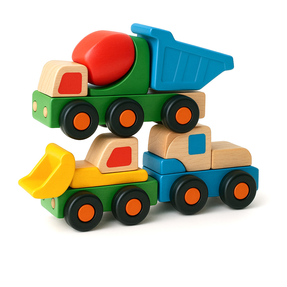 Deluxe Toy Construction Truck Set With Surprise Elements