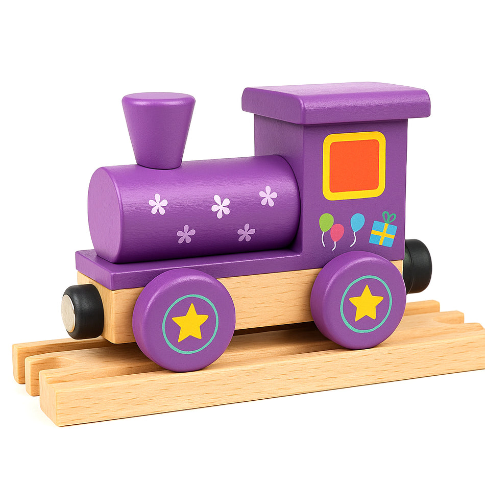 Educational Wooden Train Play Set For Toddlers And Kids