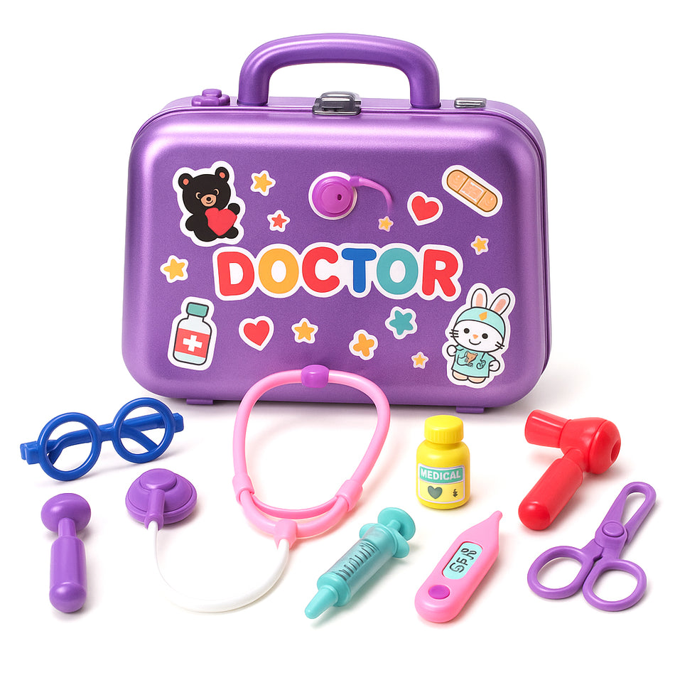 Bright Kids Doctor Play Set With Animal Designs