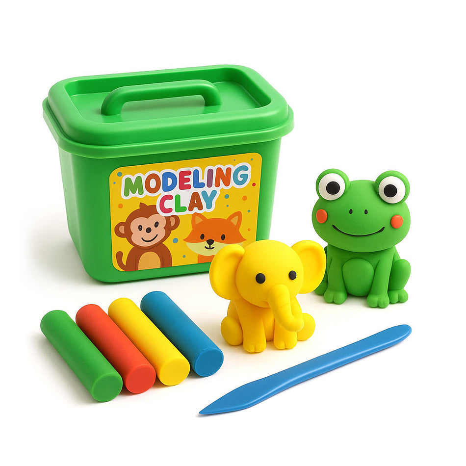 Creative Modeling Clay Activity Kit With Animal Designs