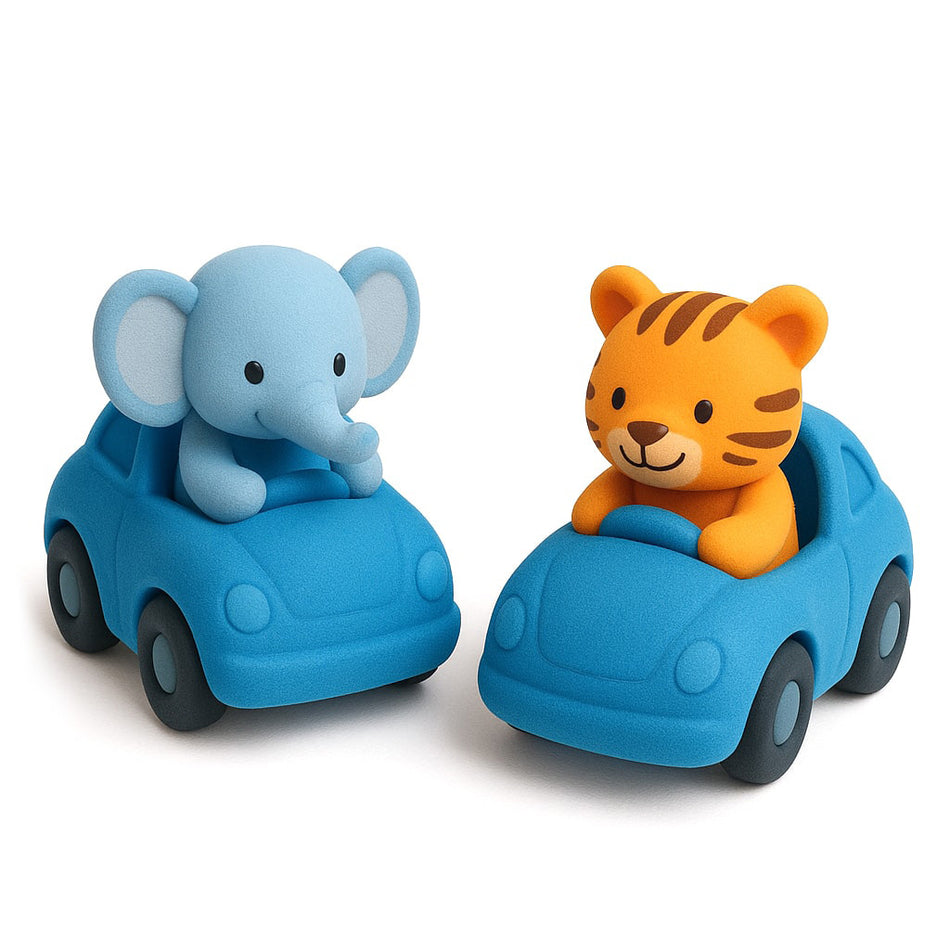 Interactive Pull Back Toy Car Set Designed For Preschoolers