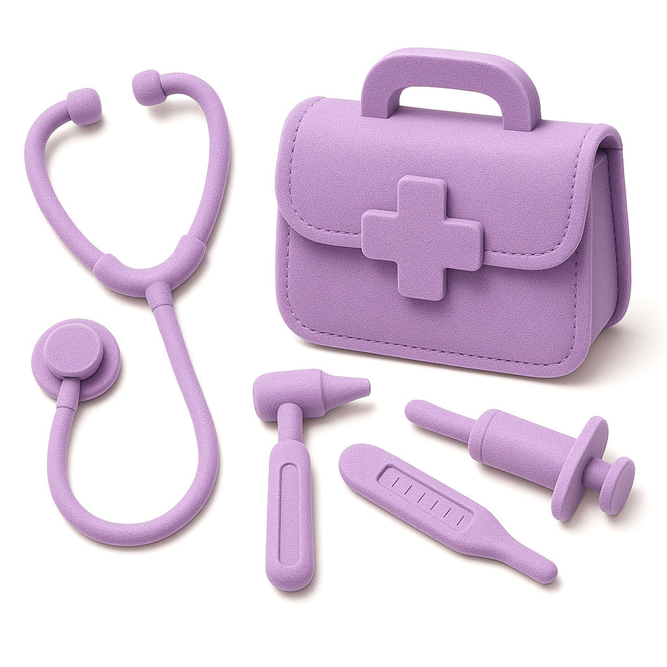 Soft Kids Doctor Play Set With Animal Designs