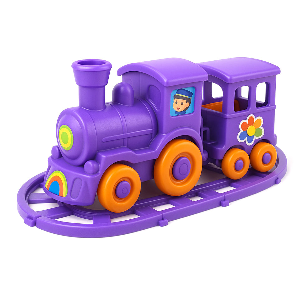 Soft Wooden Train Play Set With Safety Features