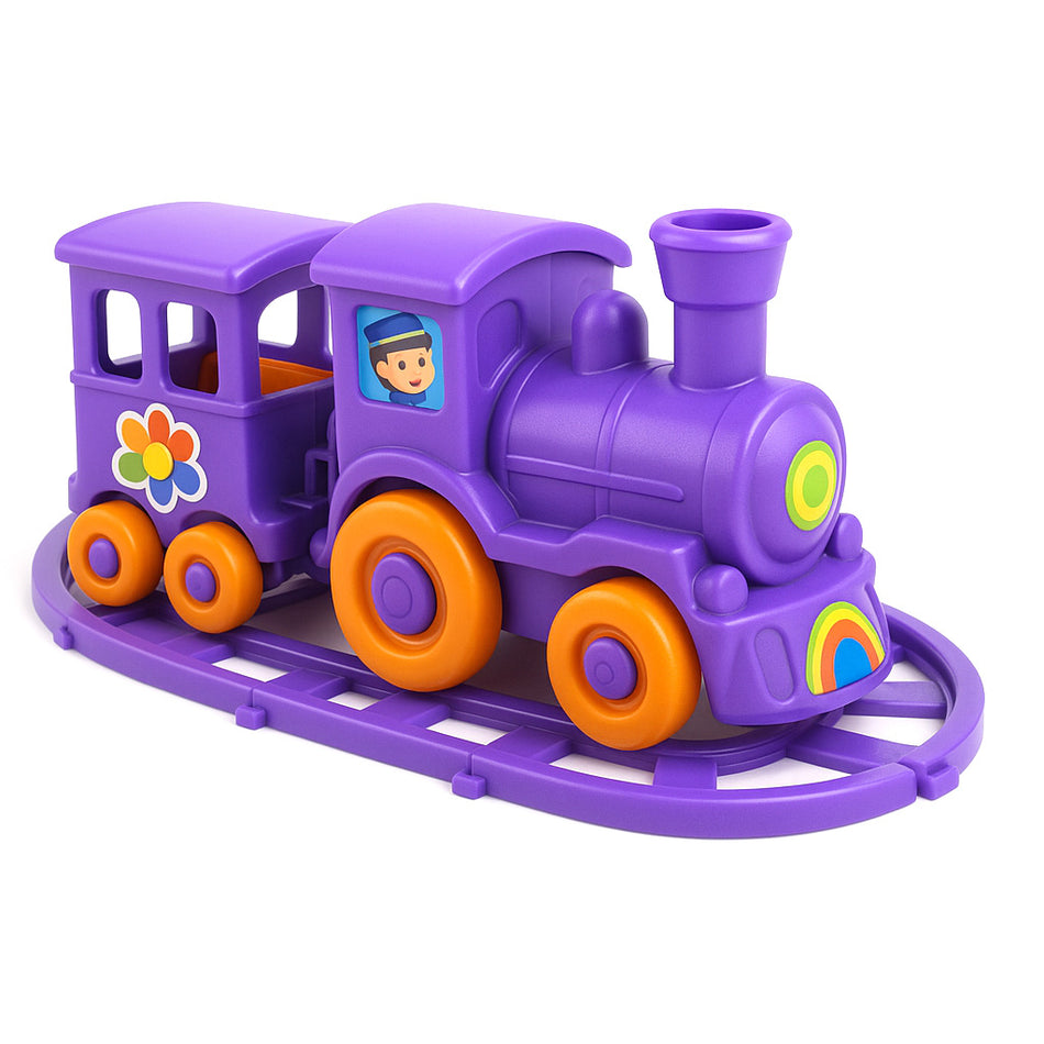 Soft Wooden Train Play Set With Safety Features
