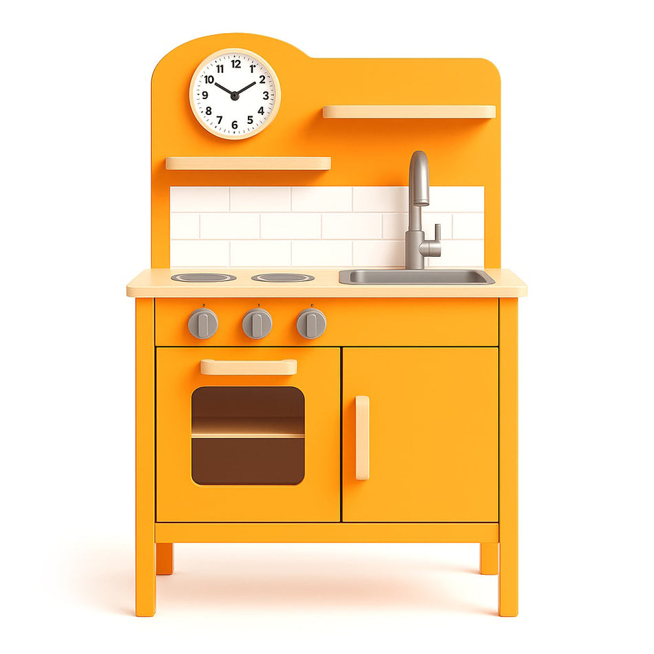 Interactive Pretend Kitchen Playset For Ages Three And Up