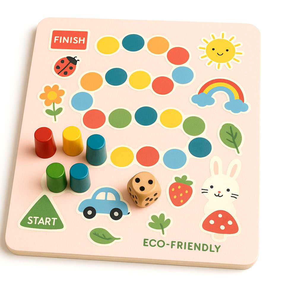 Playful Family Board Game With Animal Designs