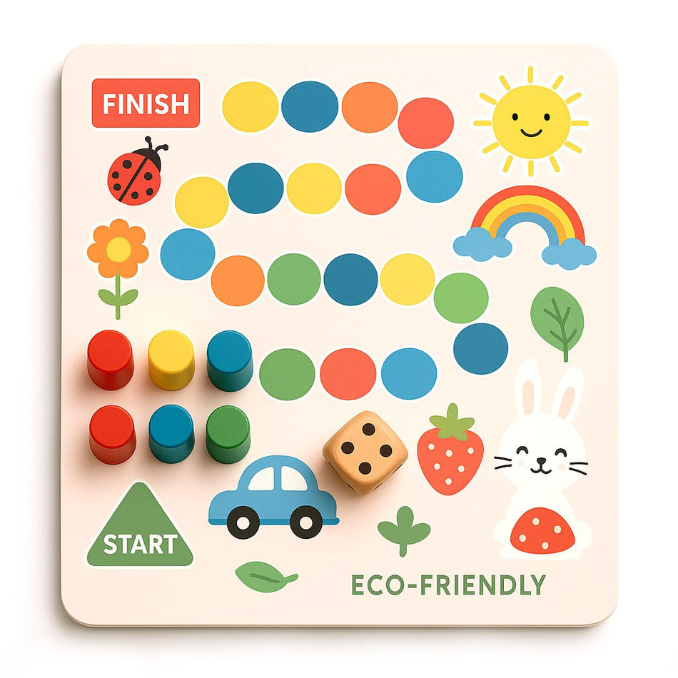 Playful Family Board Game With Animal Designs