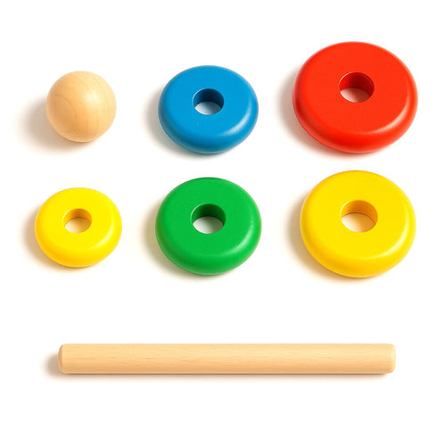 Cuddly Colorful Stacking Rings For Early Learners