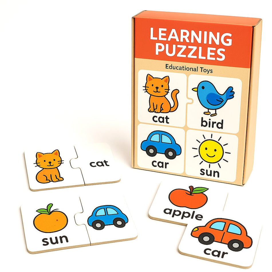 Cuddly Interactive Learning Puzzle With Animal Designs