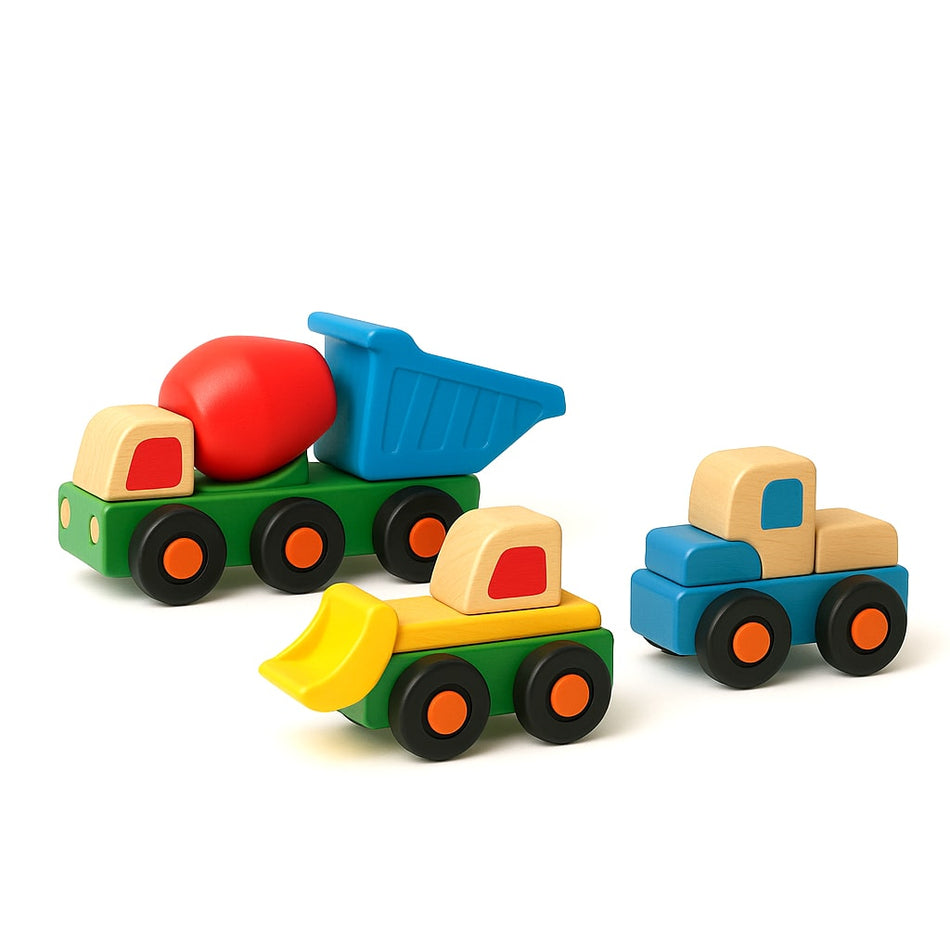 Deluxe Toy Construction Truck Set With Surprise Elements
