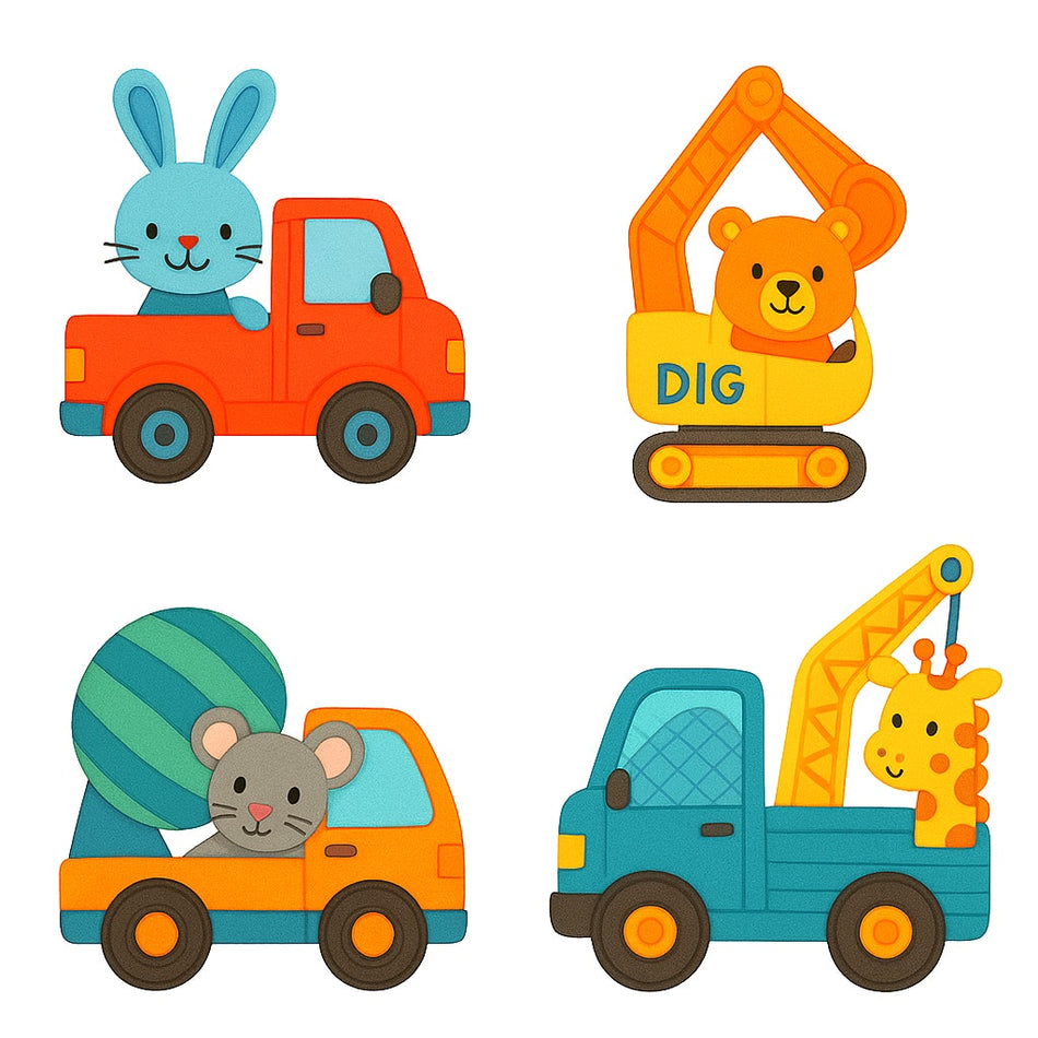 Educational Toy Construction Truck Set For Creative Play