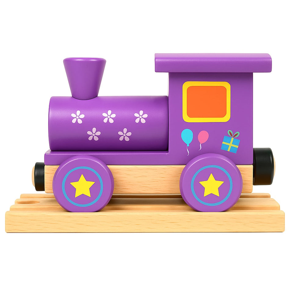 Educational Wooden Train Play Set For Toddlers And Kids