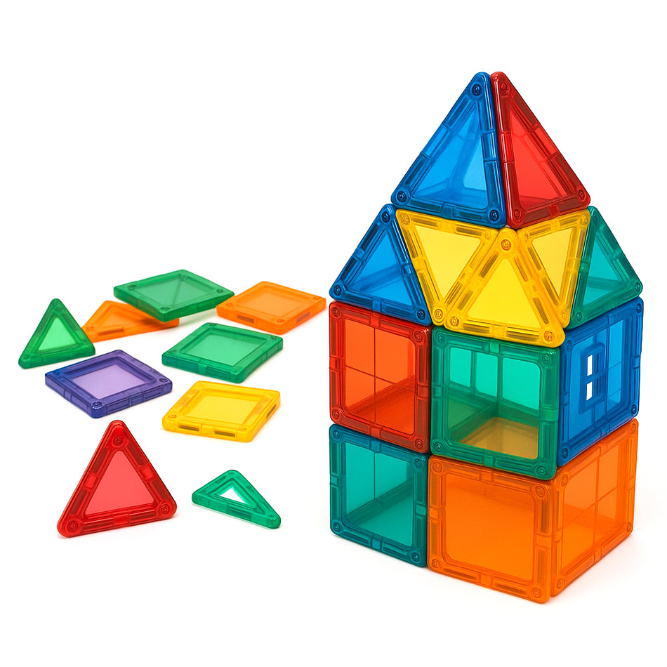 Bright Magnetic Building Tiles For Ages Three And Up