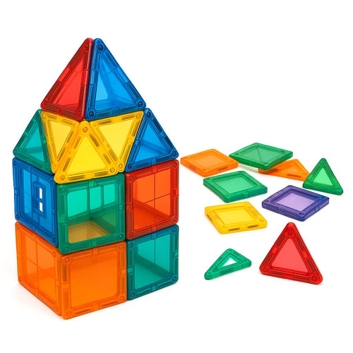 Bright Magnetic Building Tiles For Ages Three And Up