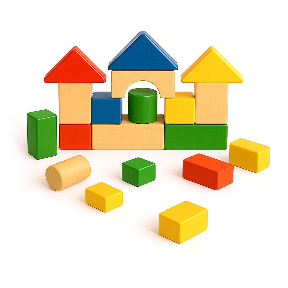 Interactive Wooden Toy Block Set For Early Learners