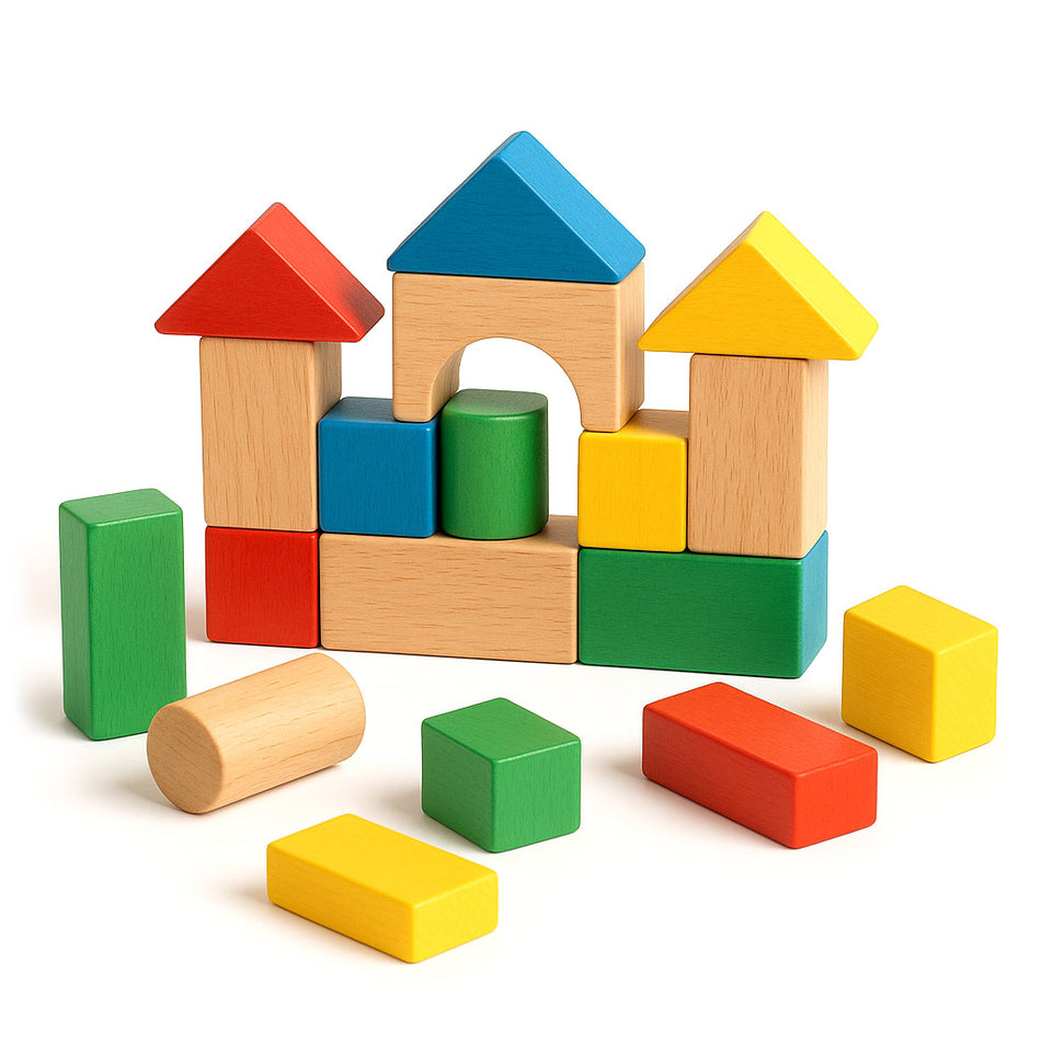 Interactive Wooden Toy Block Set For Early Learners