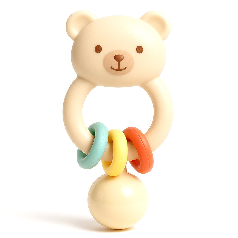 Playful Baby Rattle Toy With Animal Designs