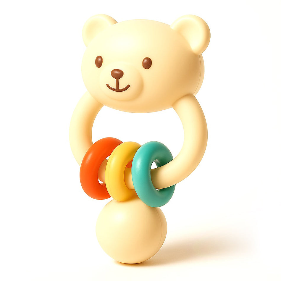 Playful Baby Rattle Toy With Animal Designs