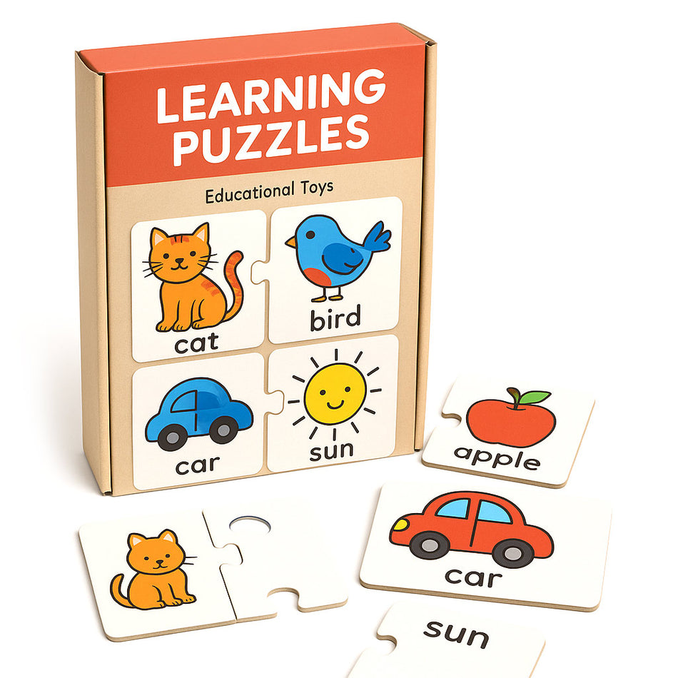 Cuddly Interactive Learning Puzzle With Animal Designs