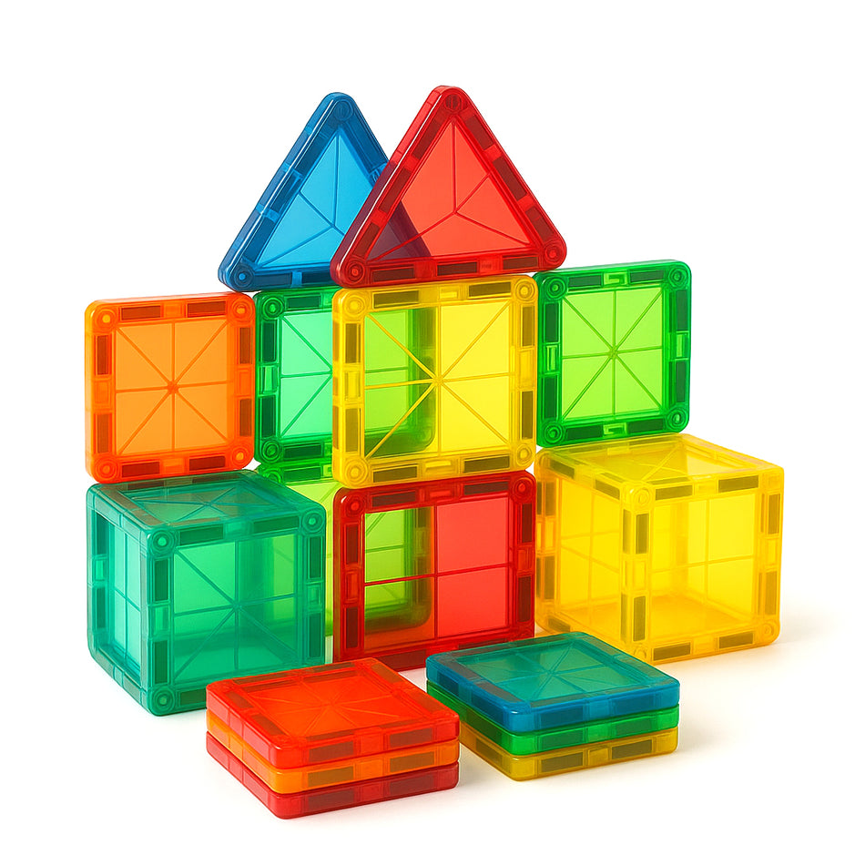 Creative Magnetic Building Tiles With Animal Designs