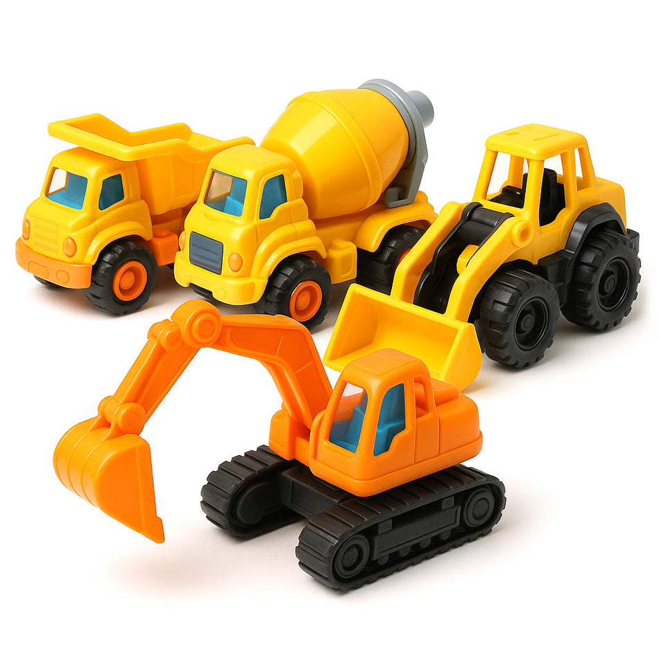 Soft Toy Construction Truck Set With Safety Features