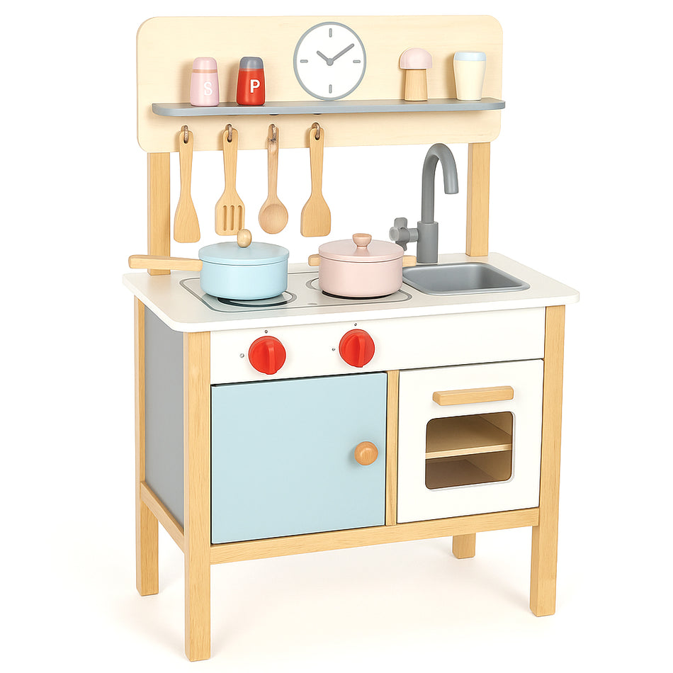 Interactive Pretend Kitchen Playset Designed For Preschoolers