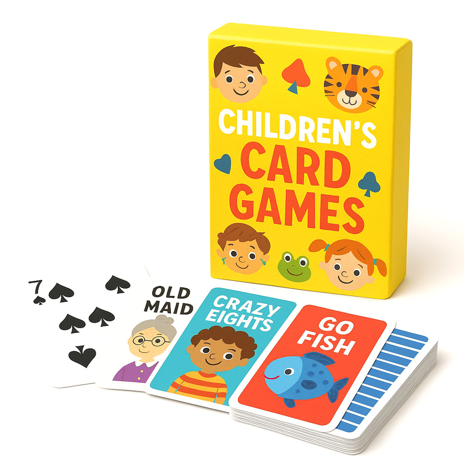 Deluxe Kids Card Game With Animal Designs