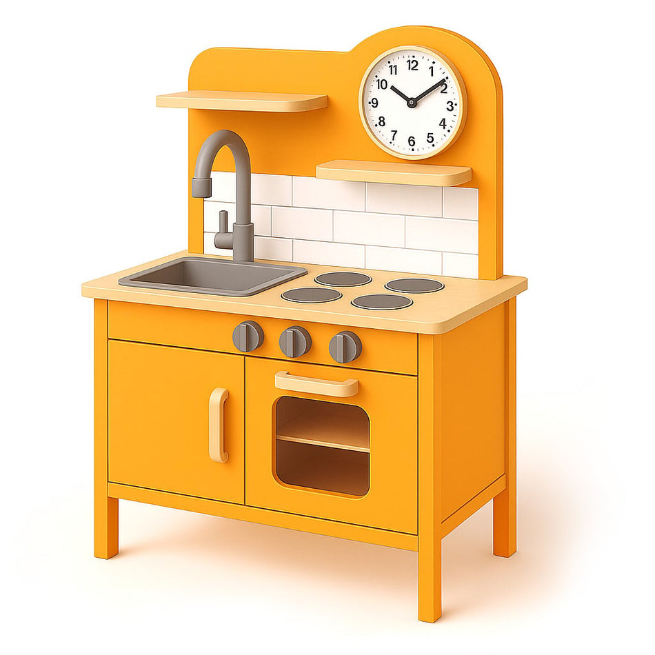 Interactive Pretend Kitchen Playset For Ages Three And Up